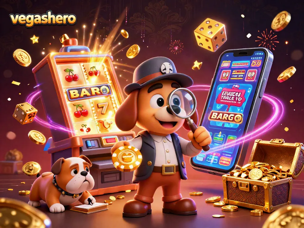 Experience the thrill of vegashero with a cartoon detective unraveling casino treasures!