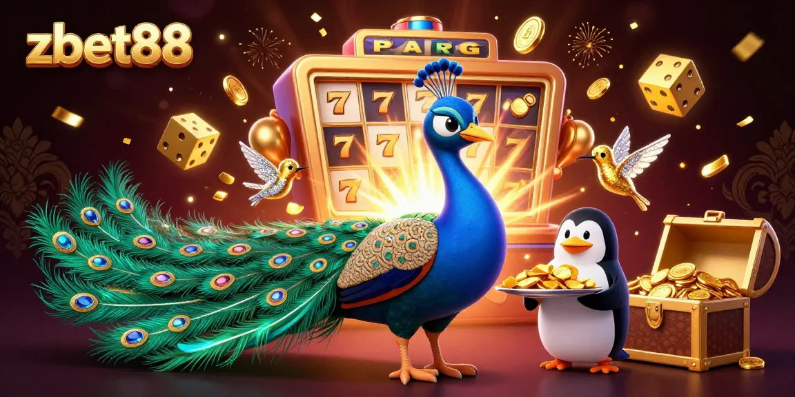 Engage with zbet88's exciting gaming experience featuring colorful slots, vibrant characters, and jackpot thrills!